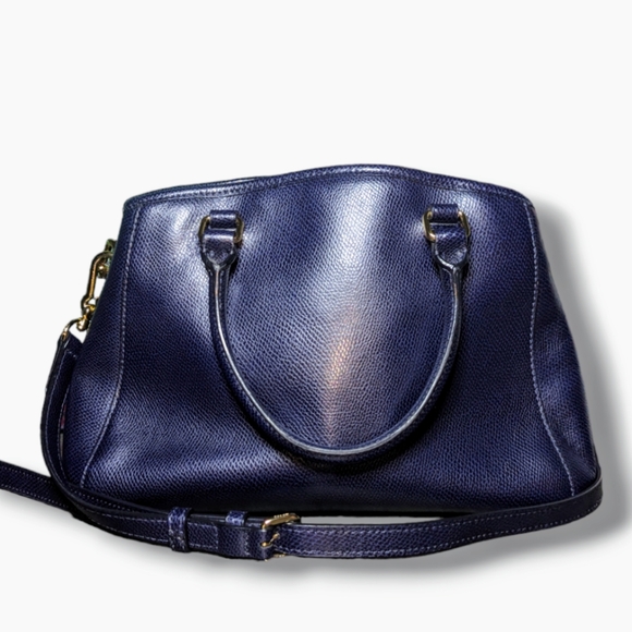 Coach | Margot Midnight Crossgrain Leather Small Convertible Carryall Satchel - Picture 3 of 12